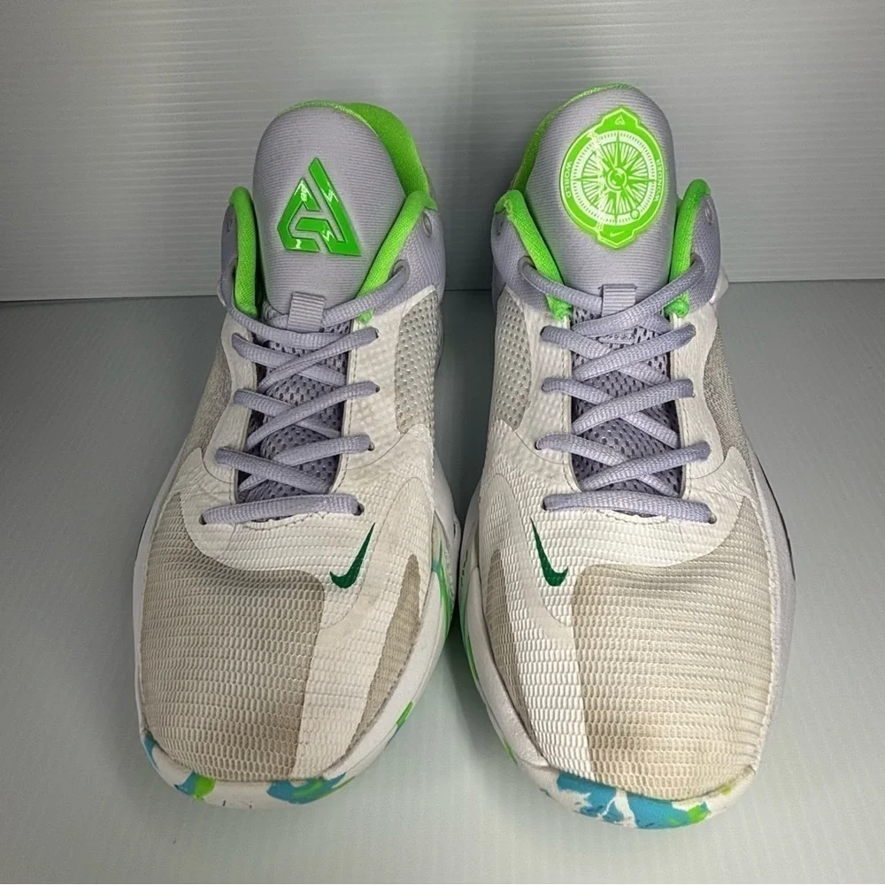 Nike Shoes Mens 8 Zoom Freak 4 Basketball Giannis Practice Training Lace Warm Up